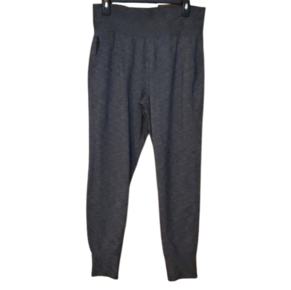 Athleta Venice Jogger High Rise Heathered Gray Black Size Medium